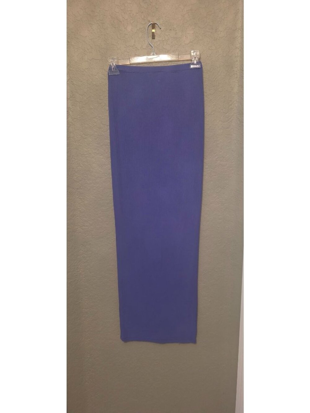 Skims Purple Ribbed Long Length Maxi Skirt XS